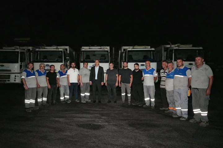 Başkan Kotan'dan personele akşam ziyareti